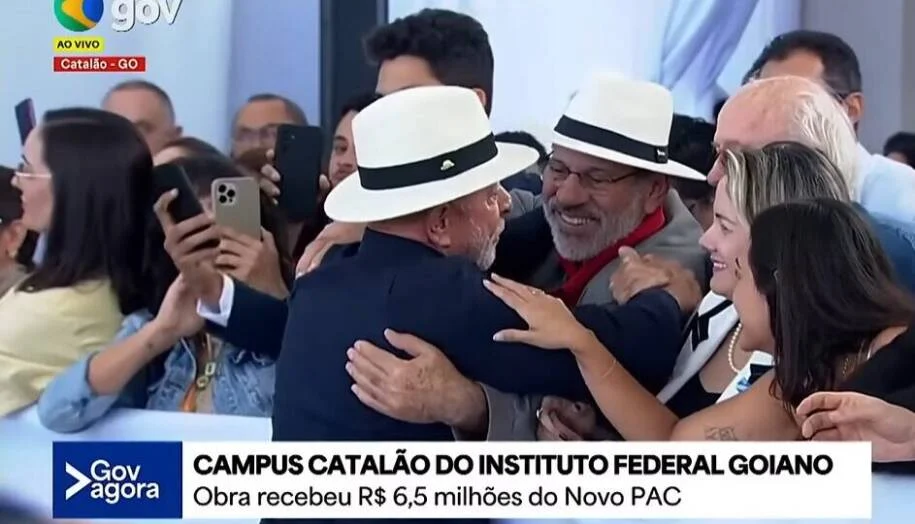 Lula abraça Delúbio Soares em Catalão e reascende polêmica sobre passado