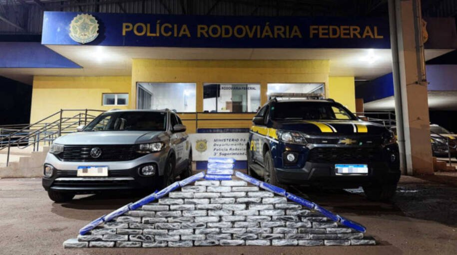 Militar da Marinha Edmar Machado é preso com 96 kg de cocaína na BR-262