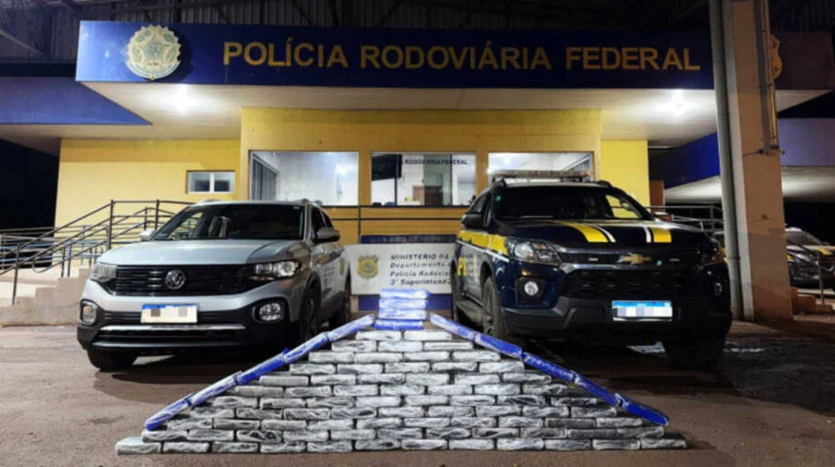 Militar da Marinha Edmar Machado é preso com 96 kg de cocaína na BR-262