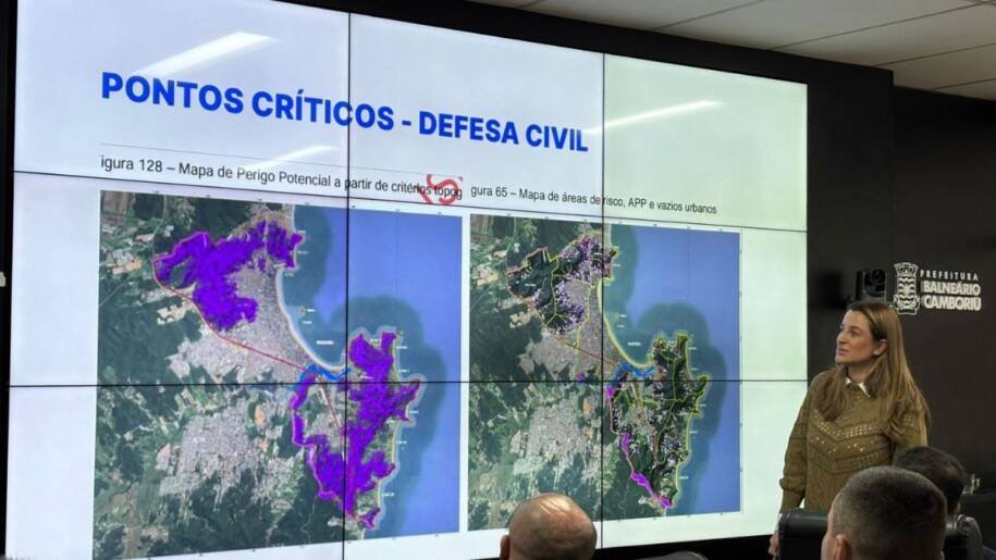 Prefeita Juliana Pavan revela áreas de risco em Balneário Camboriú e alerta para El Niño