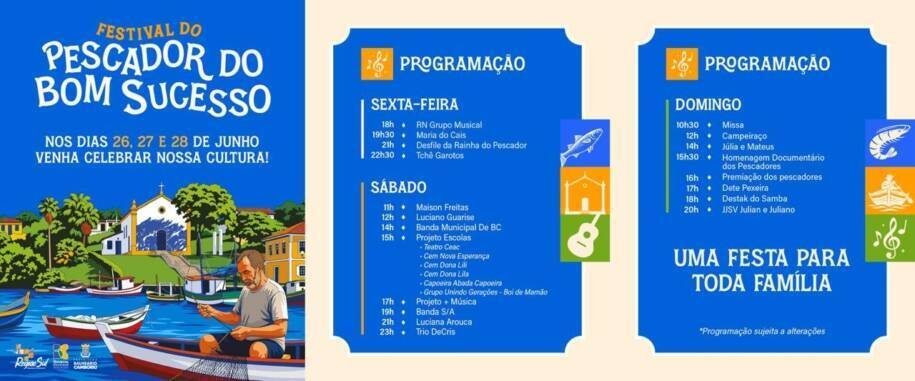 Prefeitura de Balneário Camboriú inicia Festival do Pescador com desfile e shows