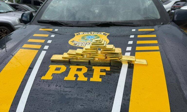 PRF intercepta 15,5 kg de ouro ilegal avaliado em R$ 10 milhões em Roraima