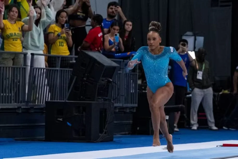 Rebeca Andrade conquista ouro no Pan-Americano e faz história no salto