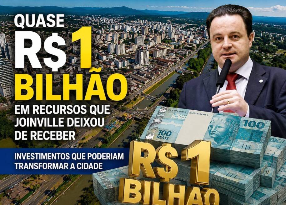 Rodrigo Coelho cobra investimentos para Joinville após perda de R$ 1 bilhão