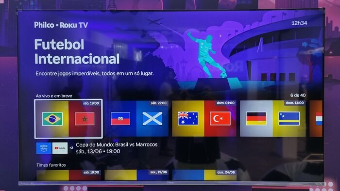 Roku lança 'Área de Futebol Internacional' para Copa do Mundo 2026 e revoluciona transmissão