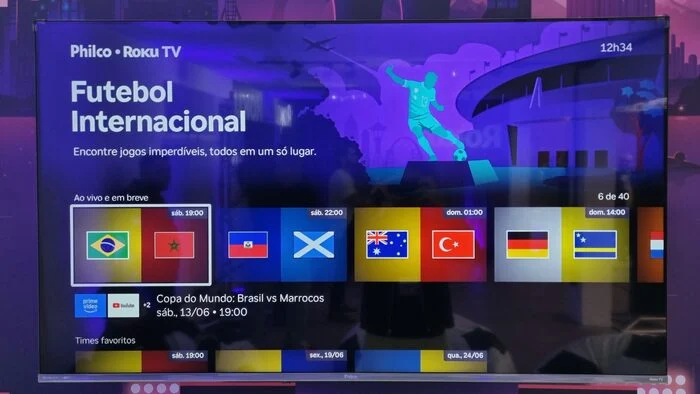 Roku lança ‘Área de Futebol Internacional’ para Copa do Mundo 2026 e revoluciona transmissão