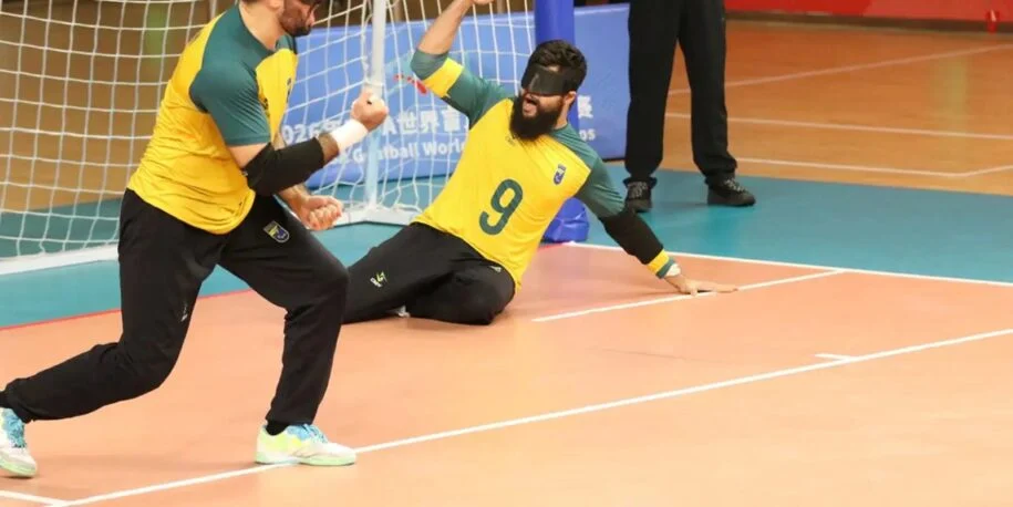 Seleção Brasileira de Goalball supera Ucrânia e avança para semifinal do Mundial