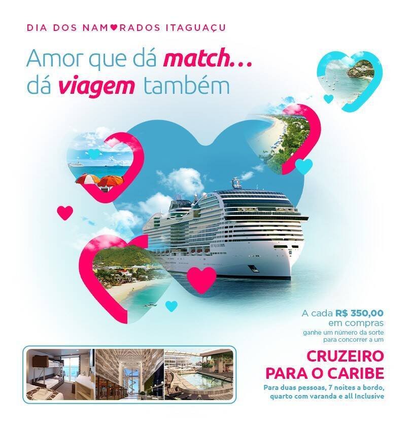 Shopping Itaguaçu em São José sorteia cruzeiro no Dia dos Namorados; participe!