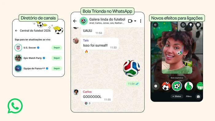 WhatsApp revoluciona app com novos recursos para Copa do Mundo de 2026