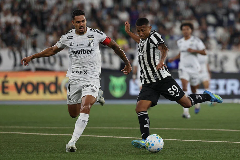 Botafogo vence Santos com gol no último minuto e emoção no Nilton Santos!