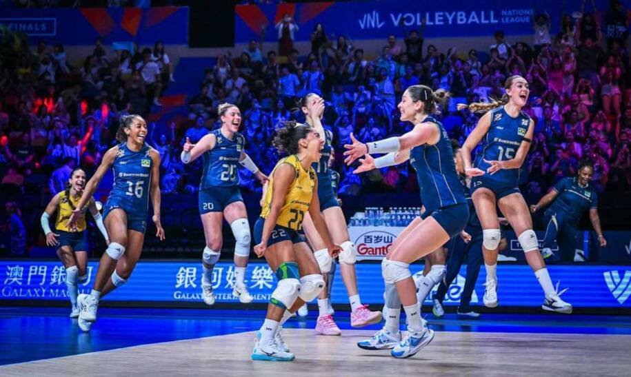 Brasil supera Itália e enfrenta Turquia na final da Liga das Nações em Macau