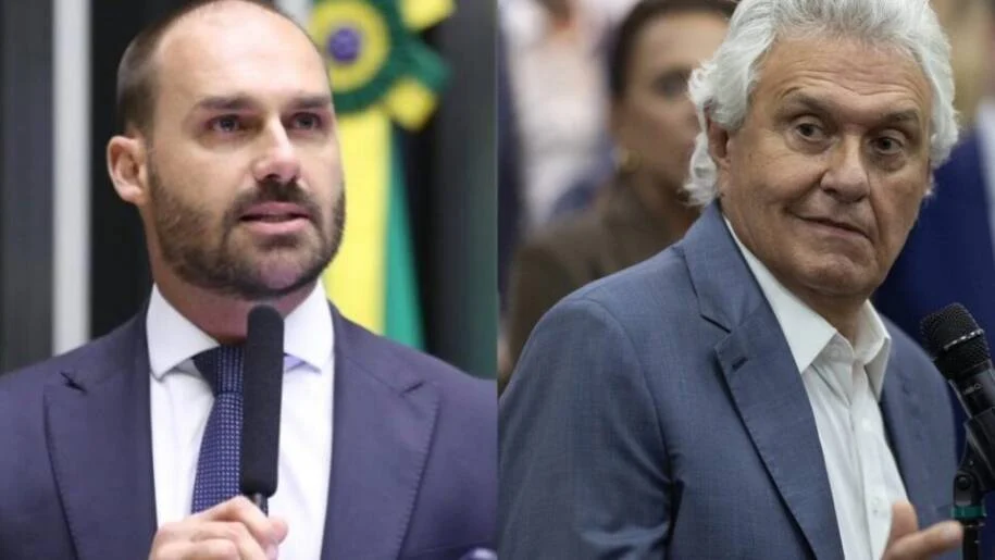 Caiado e Eduardo Bolsonaro trocam farpas sobre Green Card e STF em embate acirrado