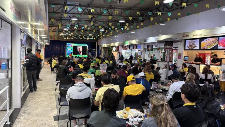 Calçadão Praia Shopping transmite Brasil x Noruega e quebra tabu histórico?