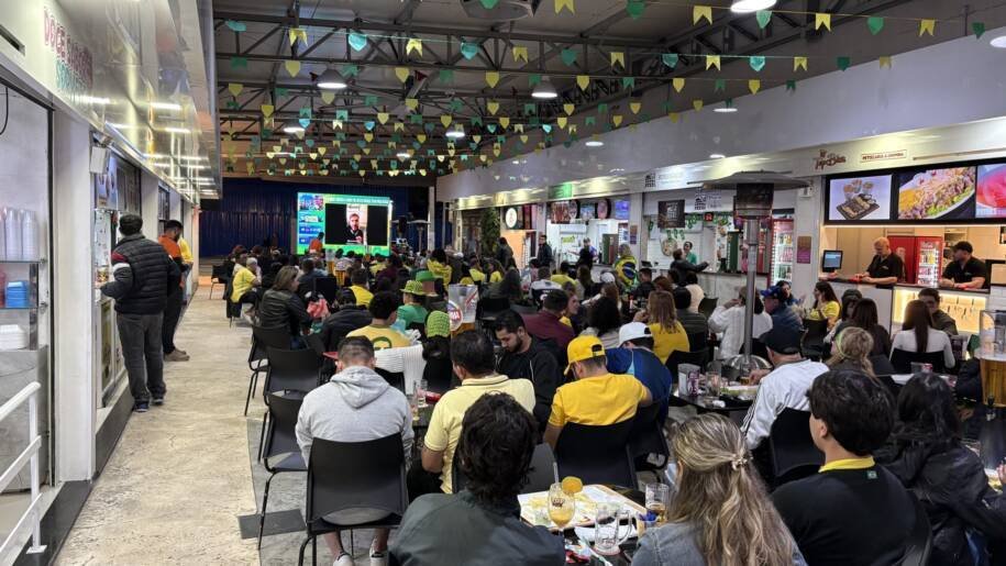 Calçadão Praia Shopping transmite Brasil x Noruega e quebra tabu histórico?