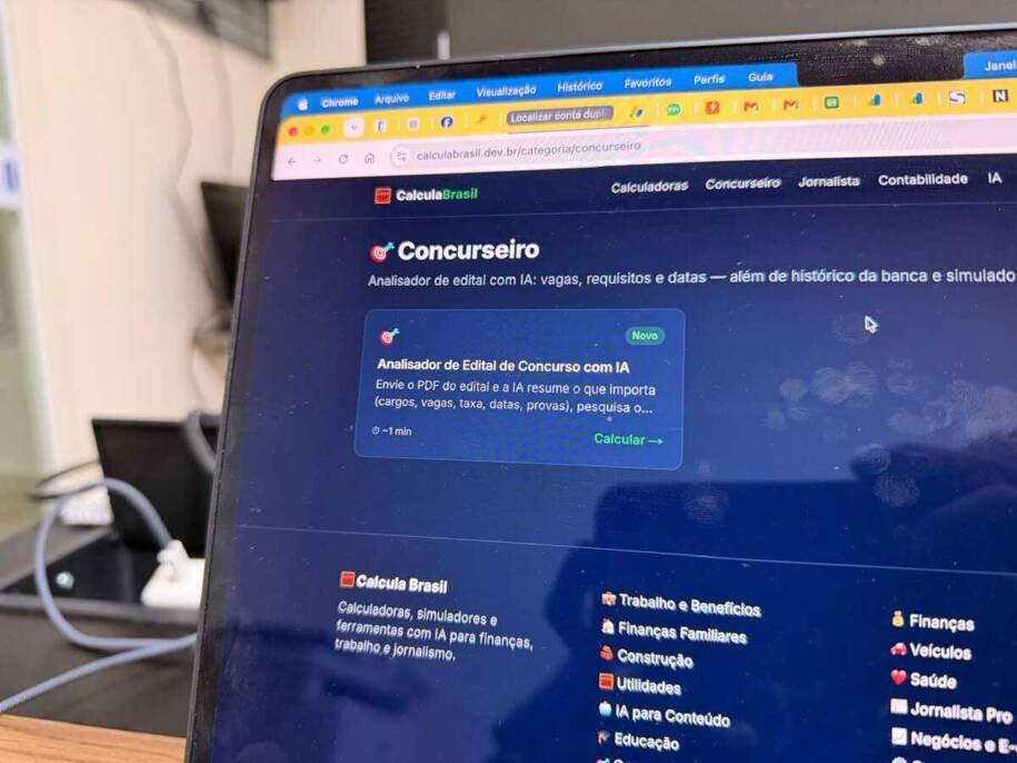 Calcula Brasil revoluciona com ferramenta que resume editais em 1 minuto