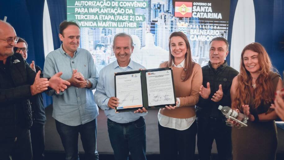 Governo de Santa Catarina e Prefeitura de Balneário Camboriú iniciam obras da Avenida Martin Luther