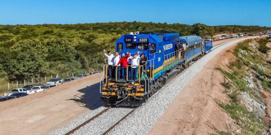 Governo Lula inaugura trecho da Transnordestina e revela 82% de obra concluída