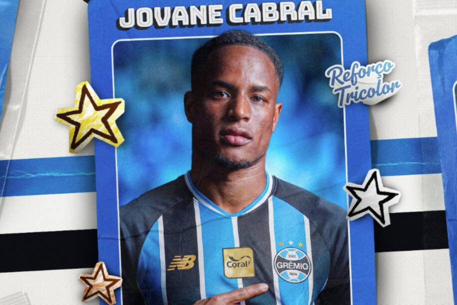 Grêmio anuncia Jovane Cabral, atacante da seleção de Cabo Verde, até 2027