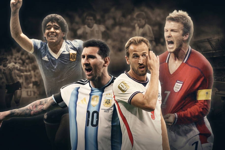 Inglaterra e Argentina enfrentam rivalidade histórica em duelo decisivo