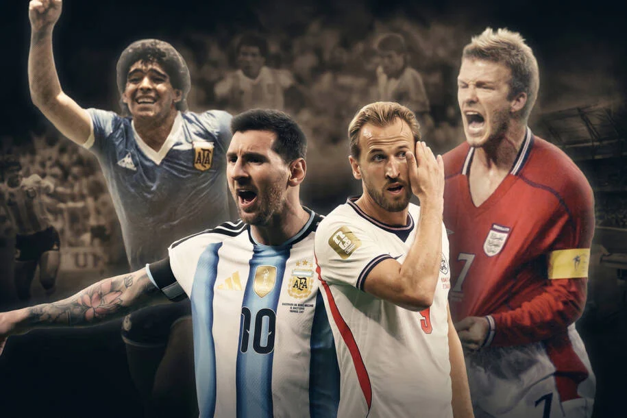 Inglaterra e Argentina enfrentam rivalidade histórica em duelo decisivo