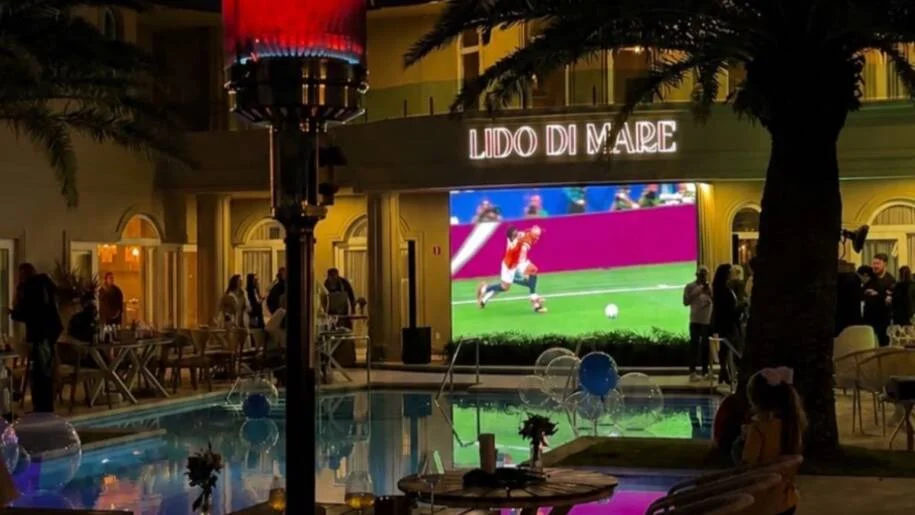 Lido di Mare by Swiss transmite final da Copa entre Argentina e Espanha com feijoada