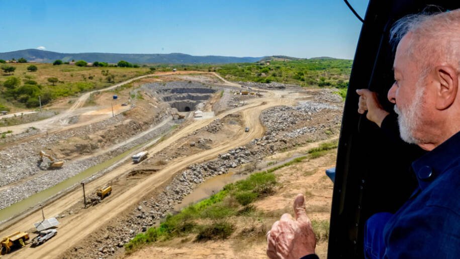 Lula inaugura Túnel Major Sales da transposição do São Francisco sem água no RN