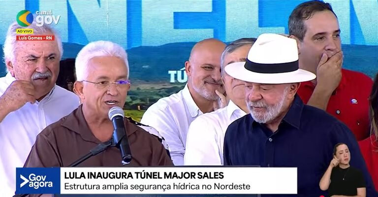 Lula inaugura Túnel Major Sales e entrega ônibus escolares no Rio Grande do Norte