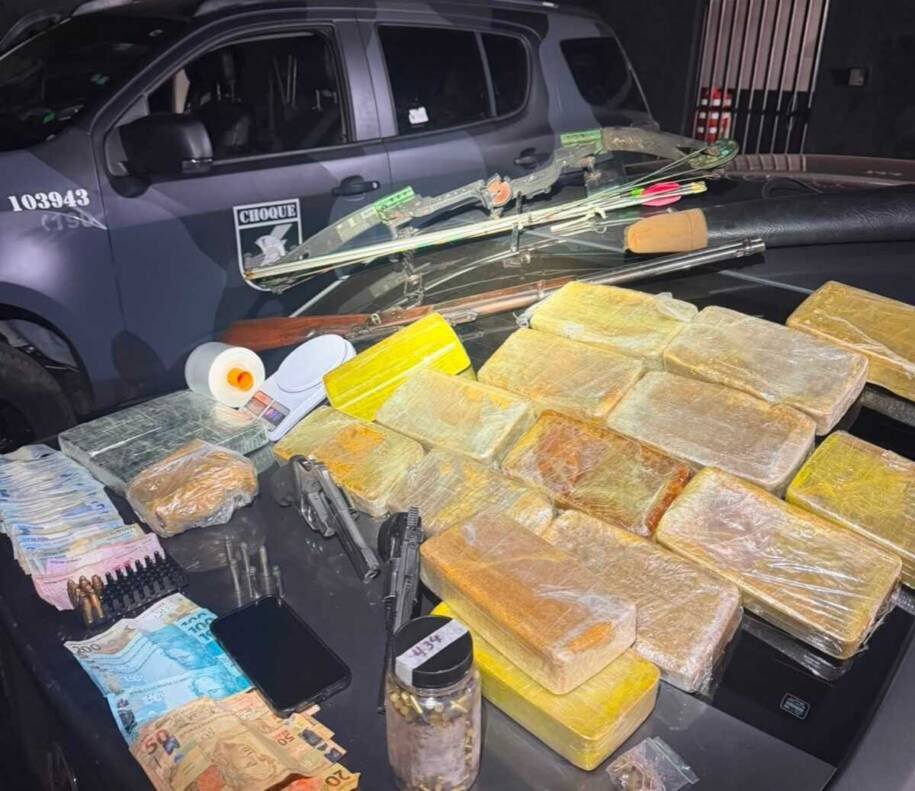 Polícia Militar apreende arsenal em Campo Grande durante abordagem a veículo