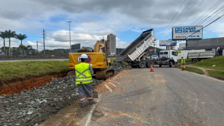 Prefeitura de Balneário Camboriú inicia obra de R$ 2,6 milhões na BR-101