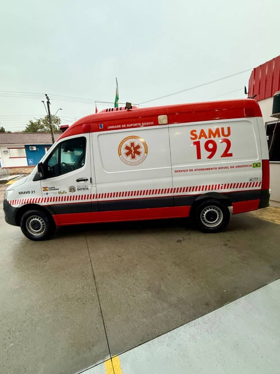 Prefeitura de São João Batista ativa Samu com atendimento 24 horas e ambulância Bravo 21