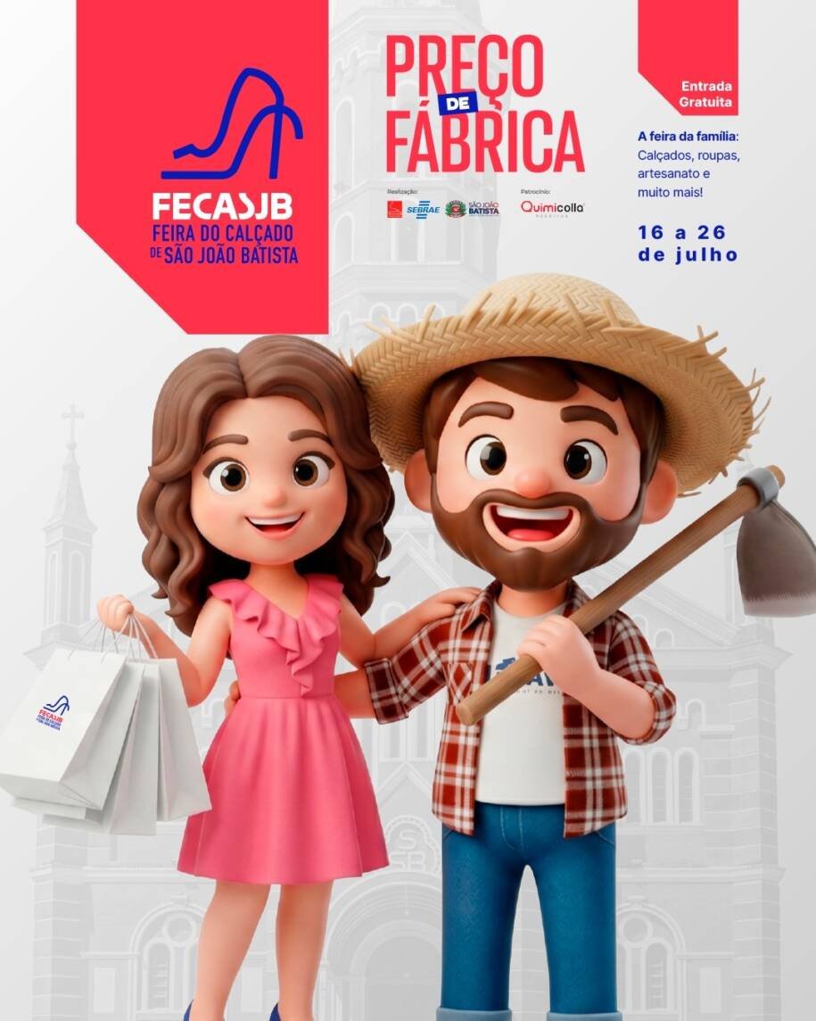 Prefeitura de São João Batista lança 2ª Feira do Calçado com atrações imperdíveis