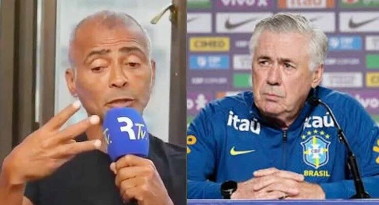Romário critica Ancelotti após eliminação da Seleção Brasileira: ‘Vergonha!’