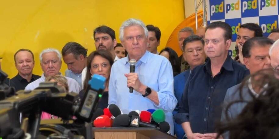 Ronaldo Caiado é oficializado candidato à presidência pelo PSD em convenção tensa