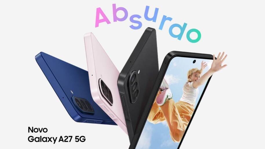 Samsung lança Galaxy A27 no Brasil com câmera de 50 MP e preço a partir de R$ 2.299