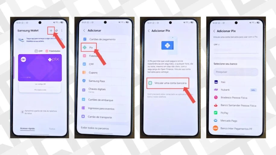 Samsung Wallet revoluciona pagamentos com Pix, mas exige vinculação bancária!