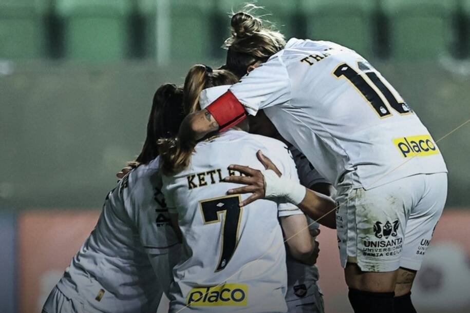 Santos supera América Mineiro com gol no fim e respira no Brasileirão Feminino