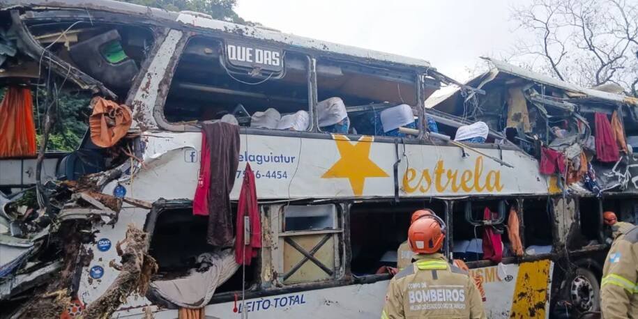 BR-040: Estrela Guia Turismo confirma décima morte em tombamento de ônibus