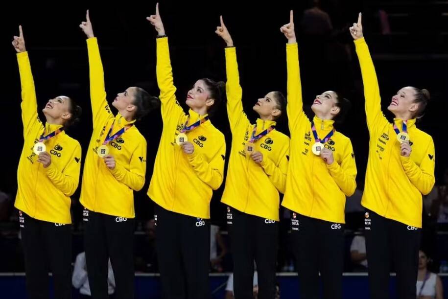 Brasil conquista dois ouros inéditos no Mundial de GR e faz história em Frankfurt