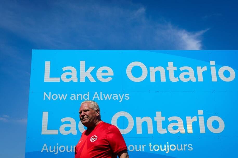 Doug Ford critica Trump por mudar nome do Lago Ontário para 'Lago América'