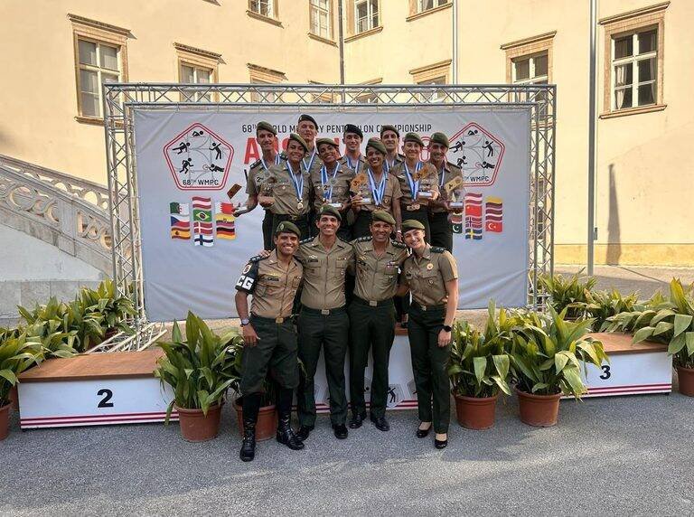 Exército Brasileiro conquista título mundial no 68º Campeonato de Pentatlo Militar na Áustria