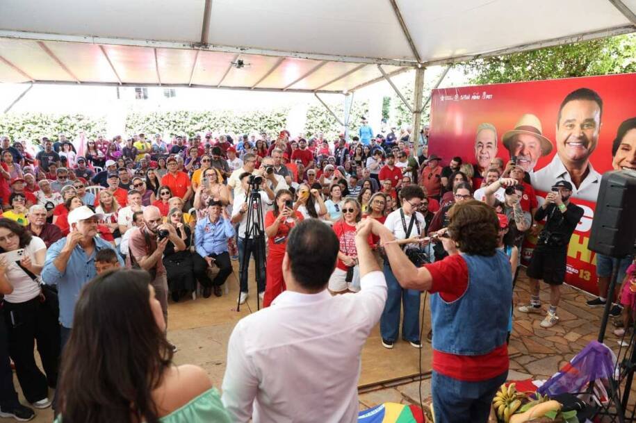 Fábio Trad e Dona Gilda lançam campanha do PT em MS com apoio a Lula e candidatos ao Senado