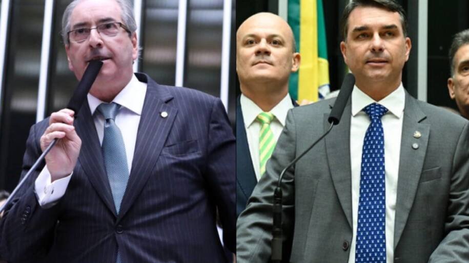 Flávio Bolsonaro apoia Eduardo Cunha e revive polêmica do impeachment de Dilma