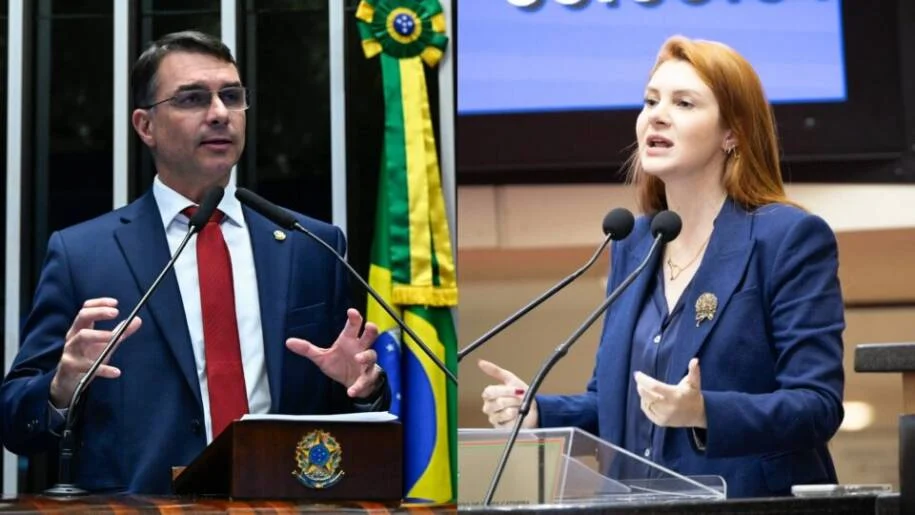 Flávio Bolsonaro cobra apoio de Ana Campagnolo a Carlos e gera tensão no PL