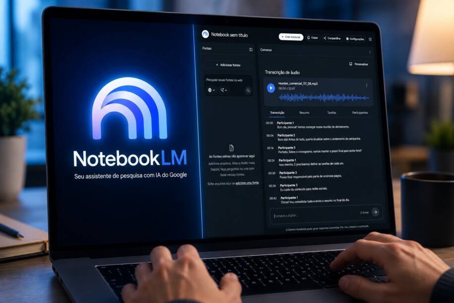 Google apresenta Gemini Notebook, ferramenta de IA que transcreve áudios com limitações