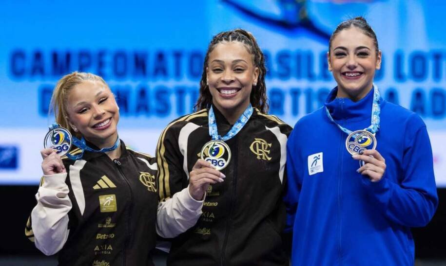 Lorrane Oliveira e Caio Souza brilham e conquistam ouro no Brasileiro de Ginástica