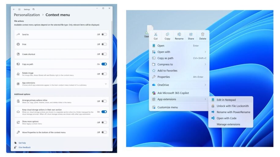 Microsoft revela novo menu do botão direito no Windows 11 e promete melhorias