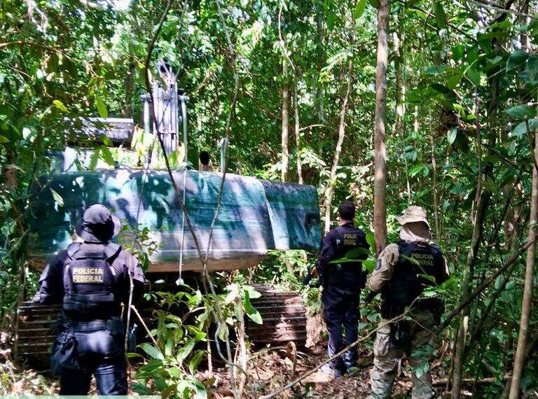 Polícia Federal combate garimpo ilegal na Terra Indígena Baú no Pará