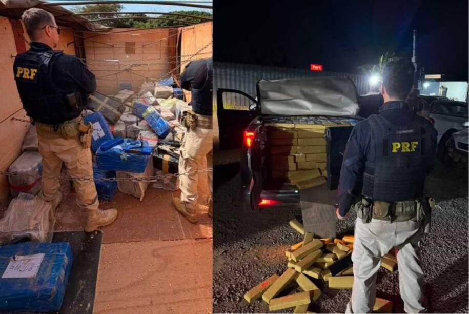 Polícia Rodoviária Federal apreende 4,5 toneladas de drogas em 24 horas em MS