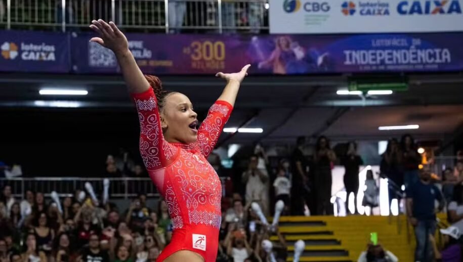 Rebeca Andrade brilha com salto recorde, mas não avança no Brasileiro; entenda