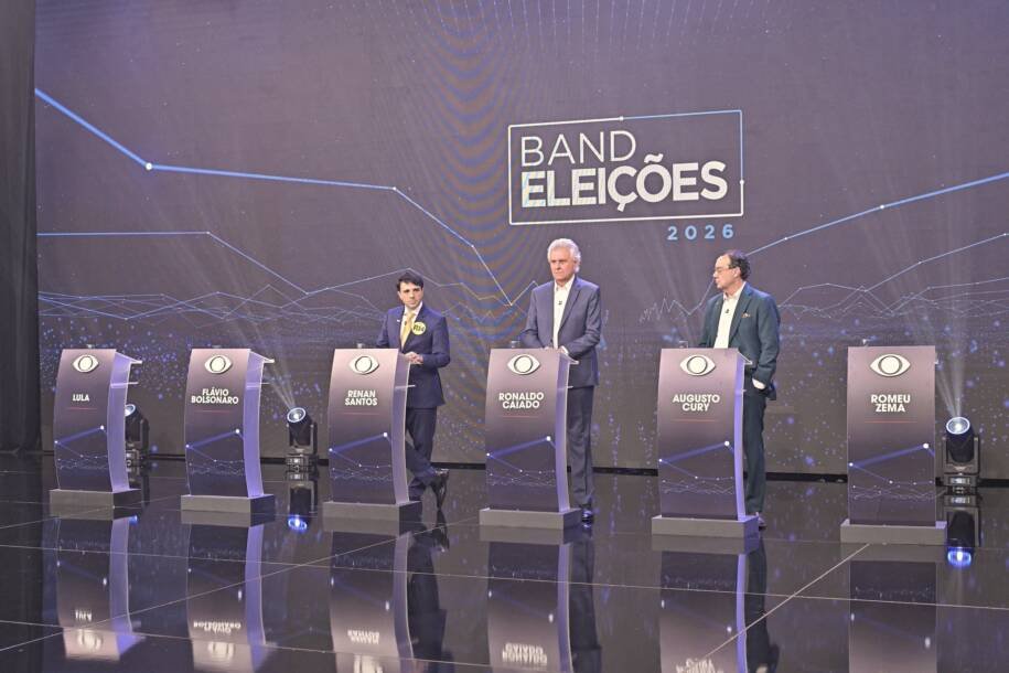 Ronaldo Caiado, Renan Santos e Augusto Cury criticam Lula em debate esvaziado